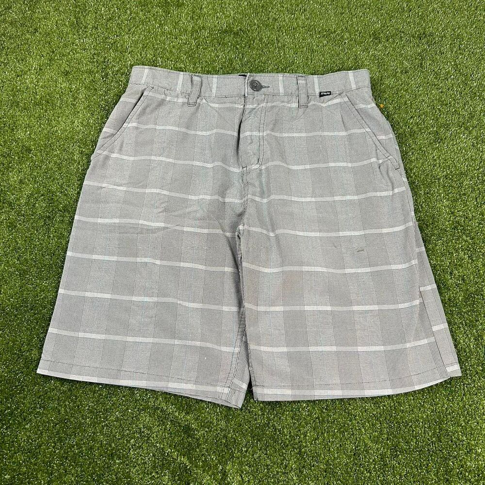 Hurley Men's Grey and White Shorts